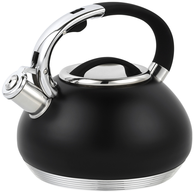 Nuevo diseño 7 pasos 3.0L juego de utensilios de cocina hervidor de agua con silbido de acero inoxidable con mango de aleación de zinc
