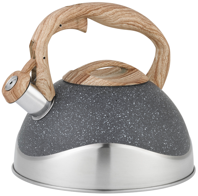 Caldera determinada del agua de la caldera del silbido del acero inoxidable del Cookware 3.0L con la capa de mármol