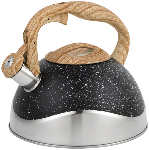Caldera determinada del agua de la caldera del silbido del acero inoxidable del Cookware 3.0L con la capa de mármol