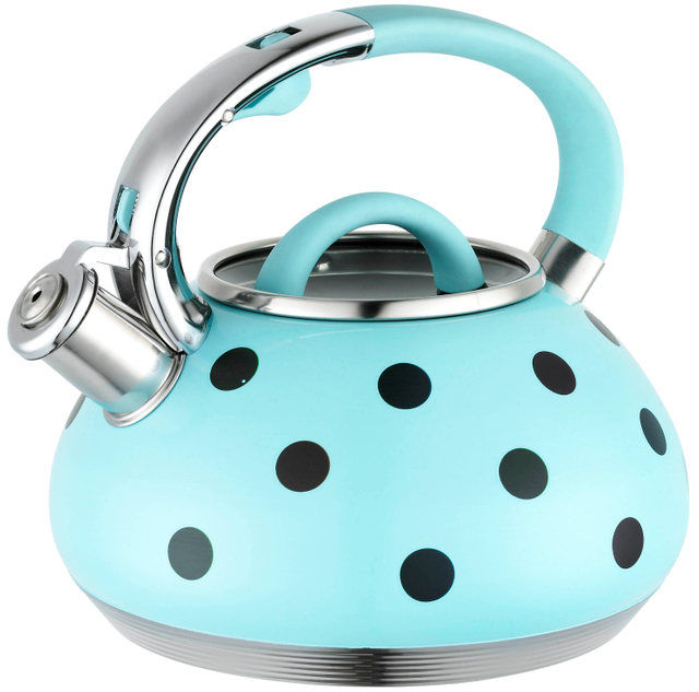 Caldera determinada del agua de la caldera del silbido del acero inoxidable del Cookware 3.0L con la manija de la aleación del cinc